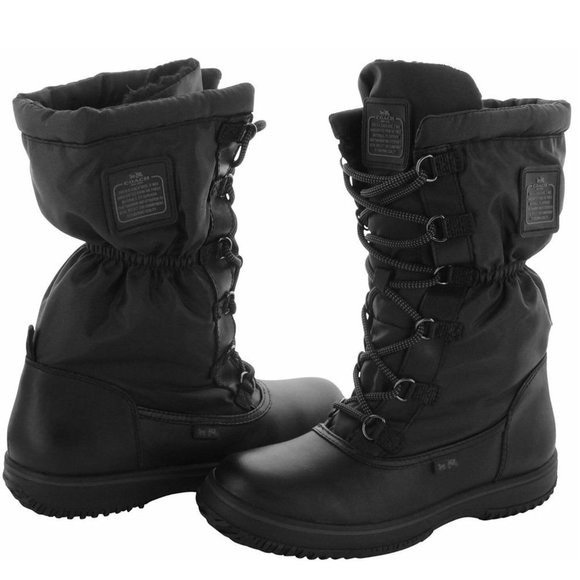 Coach Sage Cold Weather Hiking Snow Boot Black Nib - Picture 4 of 6